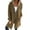 Tan XXXL, variant on Autumn Winter Women Jacket Turn-down Collar Single-breasted Long Sleeves Loose Solid Color Woolen Coat Pockets Mid Length Commuting Dating Overcoat
