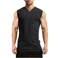 thumbnail image 2 of Njagoc3 Mens Sleeveless V - Neck Basic Tank, Classic Fit, Soft Cotton Feel, Gym & Daily Casual Vest, 2 of 6
