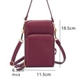 thumbnail image 2 of Bolso bandolera pequeño con cremallera para teléfono móvil, minibolso de hombro, billetera para teléfono inteligente con tarjeta de crédito Solts, 2 of 5