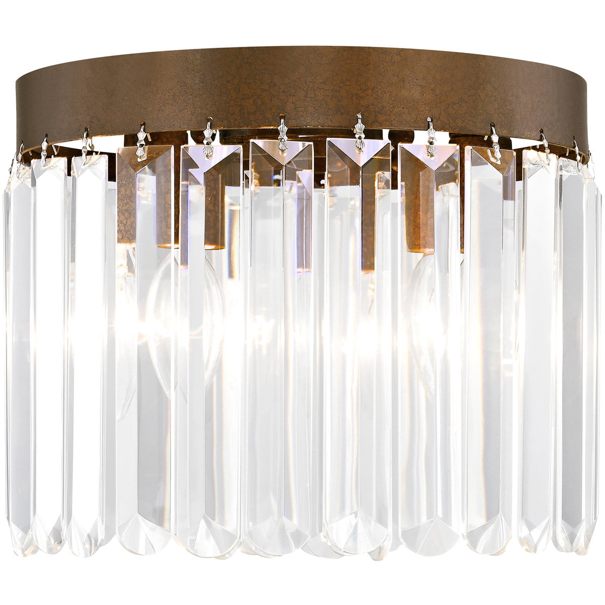3 Light Palacial Bronze Ceiling Light fixture with Steel base material