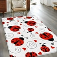 thumbnail image 3 of Cartoon Animals Large Area Rugs for Bedroom Living Room, Soft Non Slip Carpet Bedside Rug, Funny Modern Simple Red Love Stripes Rectangular Floor Cover Kitchen Accent Rug 3'x5' for Dining Room/Office, 3 of 9