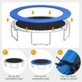 thumbnail image 6 of Topbuy 14 Ft. Trampoline Replacement Safety Pad Bounce Frame Waterproof Spring Cove, Blue, 6 of 8