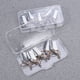 thumbnail image 3 of 15 puntas de molde de uñas de metal, extensión de uñas de aluminio, cubierta de dedo, formas de arte de uñas de gel reutilizables para manicura de mujer (plata), 3 of 5