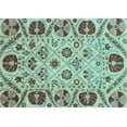 thumbnail image 1 of Ahgly Company Indoor Rectangle Abstract Light Blue Modern Area Rugs, 5' x 8', 1 of 4