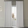 thumbnail image 2 of Half Price Drapes Signature Misty White Plush Velvet Hotel Blackout Curtains (1 Panel), 50W X 120L, 2 of 6