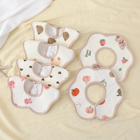 Baby Bibs Muslin Drool Bibs for Baby Girl Boy Muslin Cotton Teething Bibs Muslin Bibs Baby Drooling Bibs