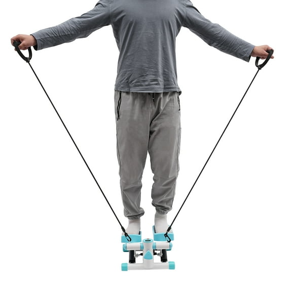 Portable Step Fitness Machine for Weight Loss and Strength Training with Hydraulic Drive System, High Capacity, and Compact Design for Home Use