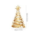 thumbnail image 3 of Miwamany Christmas Window Clings, Golden Ribbon Star Christmas Tree Decals, Reusable Static Cling Stickers for Glass Door Window, Christmas Decorations Indoor, 17.7 Inch, 3 of 7