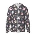 thumbnail image 1 of Fotbe Veste de Protection Solaire UPF 50+ Colorée Pattes de Chien Hommes Femmes avec Capuche Chemise Rafraîchissante avec Poches Randonnée Performance Extérieure-TTTG, 1 of 7