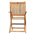 thumbnail image 4 of Standford 2-piece Patio Folding Armchairs | Certified Teak | Ideal for Outdoors and Indoors Natural Wood Color, 4 of 8