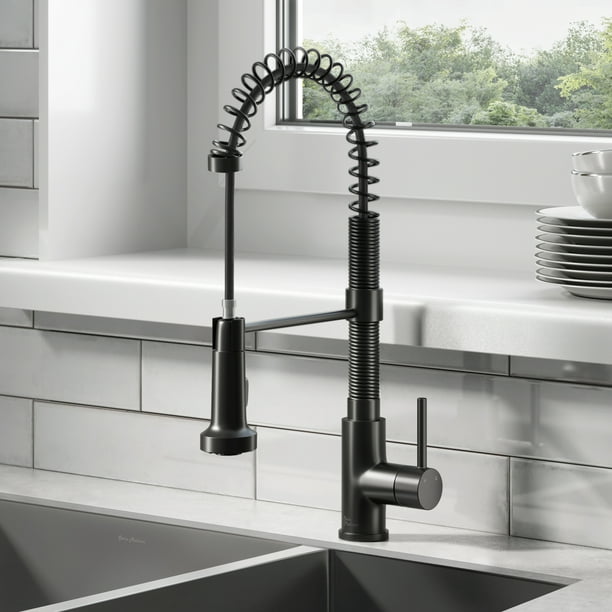 Swiss Madison Nouvet Single Handle, Pull-Down Kitchen Faucet in Matte ...
