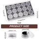 thumbnail image 2 of Caja de almacenamiento para 15 gemas, joyero, estuche para anillos de diamantes, con tapa transparente y forro de terciopelo negro., 2 of 6