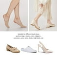 thumbnail image 4 of Manzi 6 Pairs Women Half Toe Topper Socks No Slip Toe No Show Liner Socks for Heels, 4 of 7