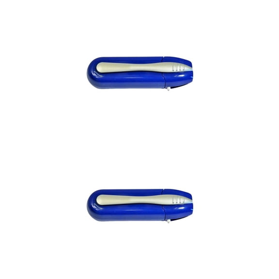 Naiovety Kit de limpieza de gafas, cepillo portátil, herramienta de limpieza profesional para gafas, cepillo de limpieza para gafas de lectura Azul 2piezas Naiovety CBP046880