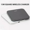thumbnail image 4 of 15W Fast Wireless Charging Pad Compact Design High Speed Certified Charger for Home Desk Use, 4 of 6