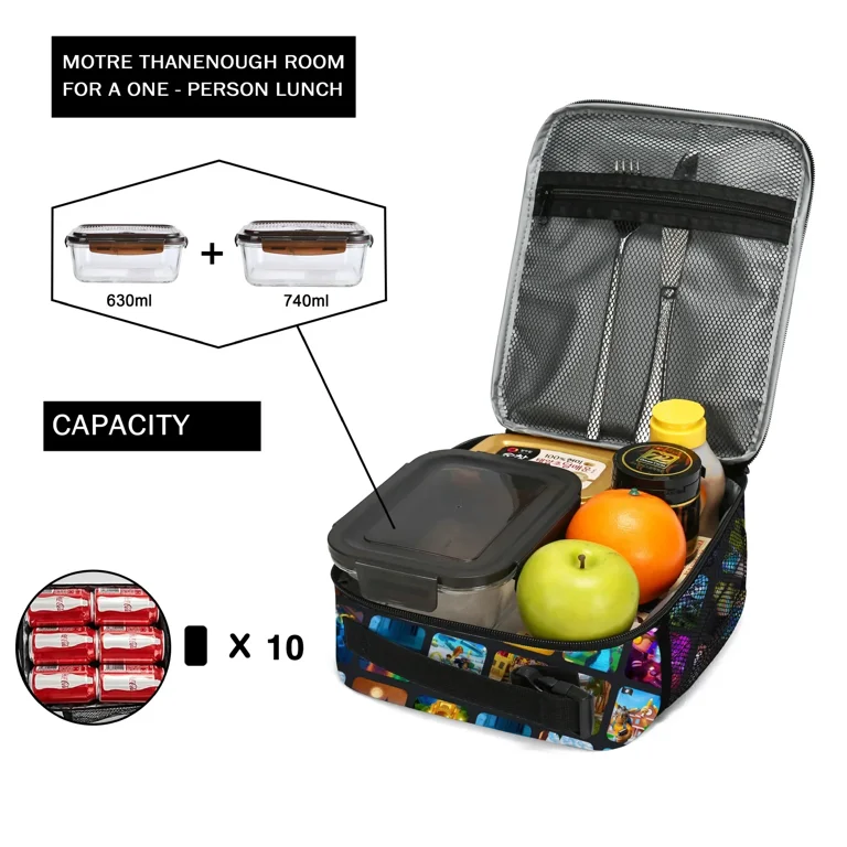 The New ROBLOX Game Peripheral Two dimensional Lunch Bag Primary and Secondary School Children Animation Ice Bag Box Lunch Bag Walmart