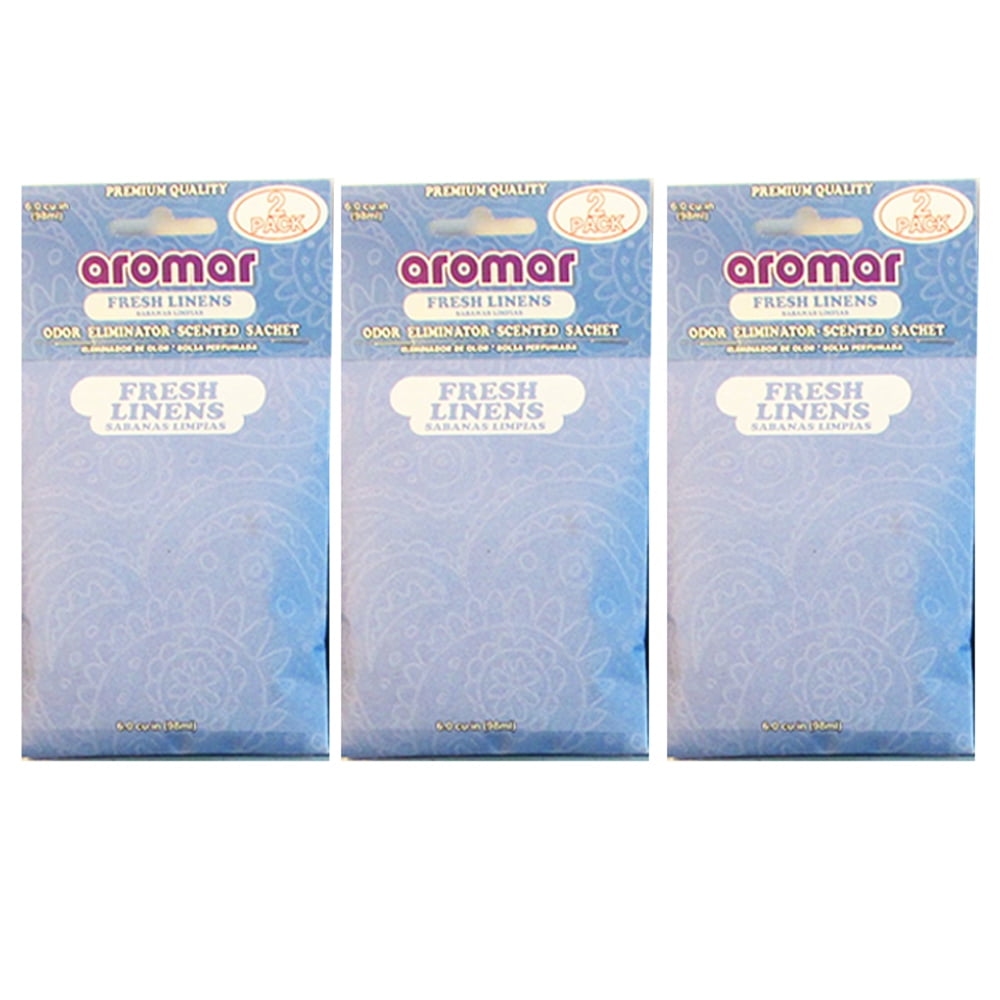 6 Fresh Linen Scented Fragrance Sachet Pouch Wardrobe Home Drawer