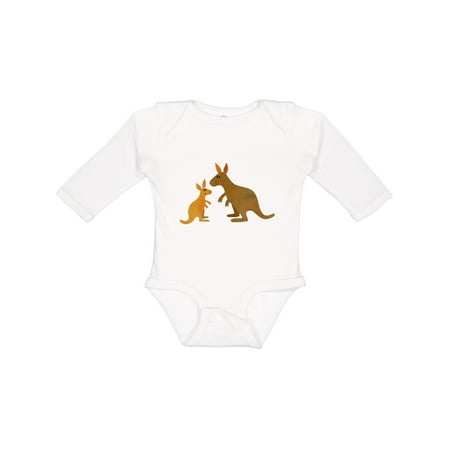 

Inktastic Kangaroo Family Boys or Girls Long Sleeve Baby Bodysuit