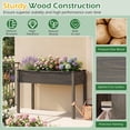 thumbnail image 6 of Costway Wooden Raised Vegetable Garden Bed Elevated Grow Vegetable Planter Gray, 6 of 10