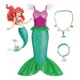 thumbnail image 1 of Vestido De Princesa Sirena Con Collares Y Pulseras, Vestidos De Princesa Sirenita Para Niñas Disfraz De Sirena Vestido De Fiesta De Cumpleaños, 1 of 5