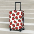 thumbnail image 6 of Logiee Hand Drawn Strawberry Print Travel Luggage Cover,Suitcase Protector, Washable Elastic Suitcase Baggage Cover,Closure for Wheeled Suitcase Fit 18-32 Inch Luggage-Small, 6 of 7