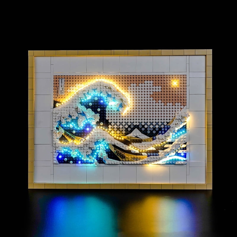 LUMIBRICKS Set di Costruzione Illuminato Castello Mobile dell'Alchimista - Modello Meccanico