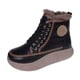 thumbnail image 3 of Botas de Nieve de Moda Antideslizantes, Botines con Forro Suave, Accesorios, Zapatos de Mujer Impermeables con Aislamiento Más Cálido para Senderismo, negro y 37 SOLEDAD Botas de nieve, 3 of 10