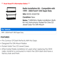 thumbnail image 2 of Radio Installation Kit - Compatible with 1999 - 2004 Ford F-350 Super Duty 2000 2001 2002 2003, 2 of 2