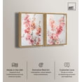 thumbnail image 3 of Bougainvillea Set Canvas Set of 2 Elegant Floral Art by Art Remedy, Gold Frame, 16 x 24, 3 of 6