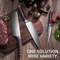 thumbnail image 5 of Qucyy Rolling Knife Sharpener, Knife Sharpening Made Easy, Rolling Sharpener Knife Sharpener Set Kit with 15 and 20 Degree Sharpening Magnetic Angle Base for Kitchen Knives (Brown) Brown, 5 of 5