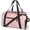 Pink, variant on Pakyozj Small Gym Bag 14 Inch Duffel Bag for Women & Men,Waterproof Travel Sports Bags,Mini Gym Duffel with Bottle Holder,Foldable Lightweight Carry On Duffle