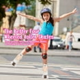 thumbnail image 4 of Quad Roller Skates for Girls and Women Size 4.5 Youth White and Silver Sparks Outdoor Indoor and Rink Skating Classic Hightop Fashionable Design, 4 of 9