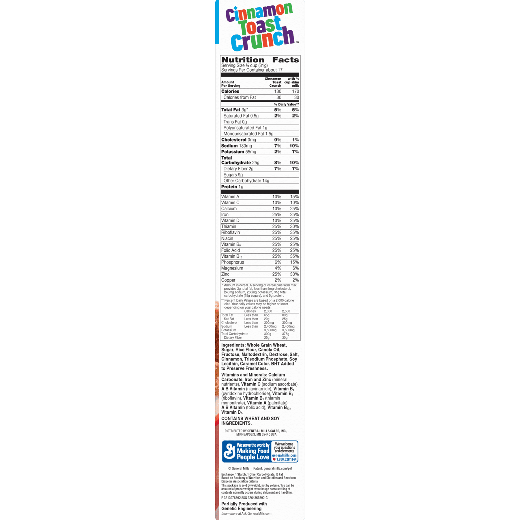 Cinnamon Toast Crunch Breakfast Cereal, 19.3 oz Box