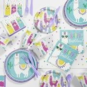 Llama Party Supplies Kit for 8 Guests