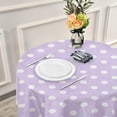 thumbnail image 6 of Coolnut 60" Polka Dot Round Tablecloth, Waterproof Tablecloth Stain Resistant and Wrinkle Decorative Patio Table Cloths for Kitchen Dinning Room Party Home Garden Picnic, 6 of 7