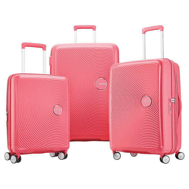 andrageren Synes godt om Orkan American Tourister Curio 3-piece Hardside Spinner Luggage Set-Light Pink -  Walmart.com