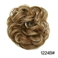 thumbnail image 5 of Curly Hair Bun Messy Synthetic Chignon Hairpiece Hair Bun Extensions 1224B Brown Auburn & Pale Golden Blonde, 5 of 5