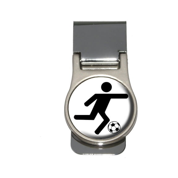 Soccer Symbol Money Clip