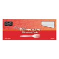 thumbnail image 2 of Berkley Square Elegant Dinnerware Plastic Fork Heavy-Weight White 500/Box (1072010) AFK89000, 2 of 2