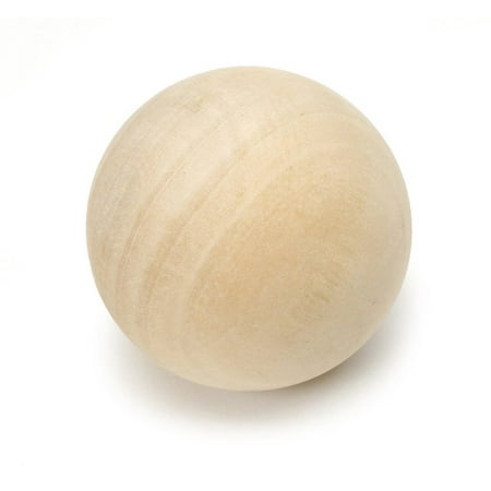 Diameter Round Wooden Ball - Natural Wooden Round Ball – For Crafts and Building –1-1/2” Diameter - Pack of 5 - by Woodpeckers Crafts