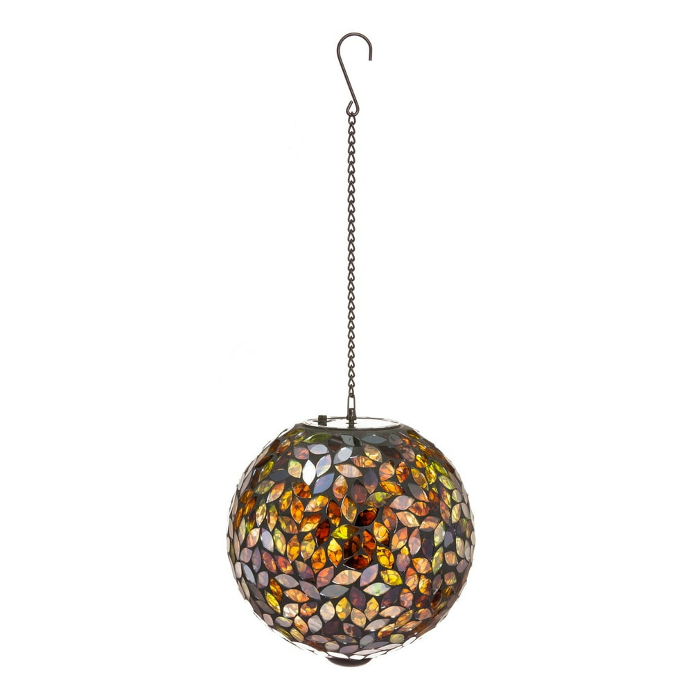 Evergreen Enterprises SolarPowered Hanging Mosaic Gazing Ball