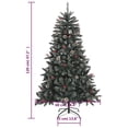thumbnail image 2 of vidaXL Artificial Christmas Tree with Stand Green PVC 47.2", 2 of 8