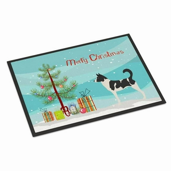 Canaan Dog Christmas Door Mat