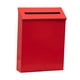 thumbnail image 4 of Buzón de pared con tapa para periódicos, decorativo, de metal. Rojo, 4 of 9