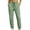 Green, variant on Womens Capri Pants for Women Petite Wide Leg Cigarette - Frayed Hem Work Purple M