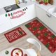 thumbnail image 3 of Decoraciones navideñas, 2 alfombras y tapetes de cocina navideños para el suelo, antideslizantes, decoración navideña, juego de tapetes de cocina, decoración navideña, 40 x 60 cm + 40 x 120 cm, tapete, 3 of 5