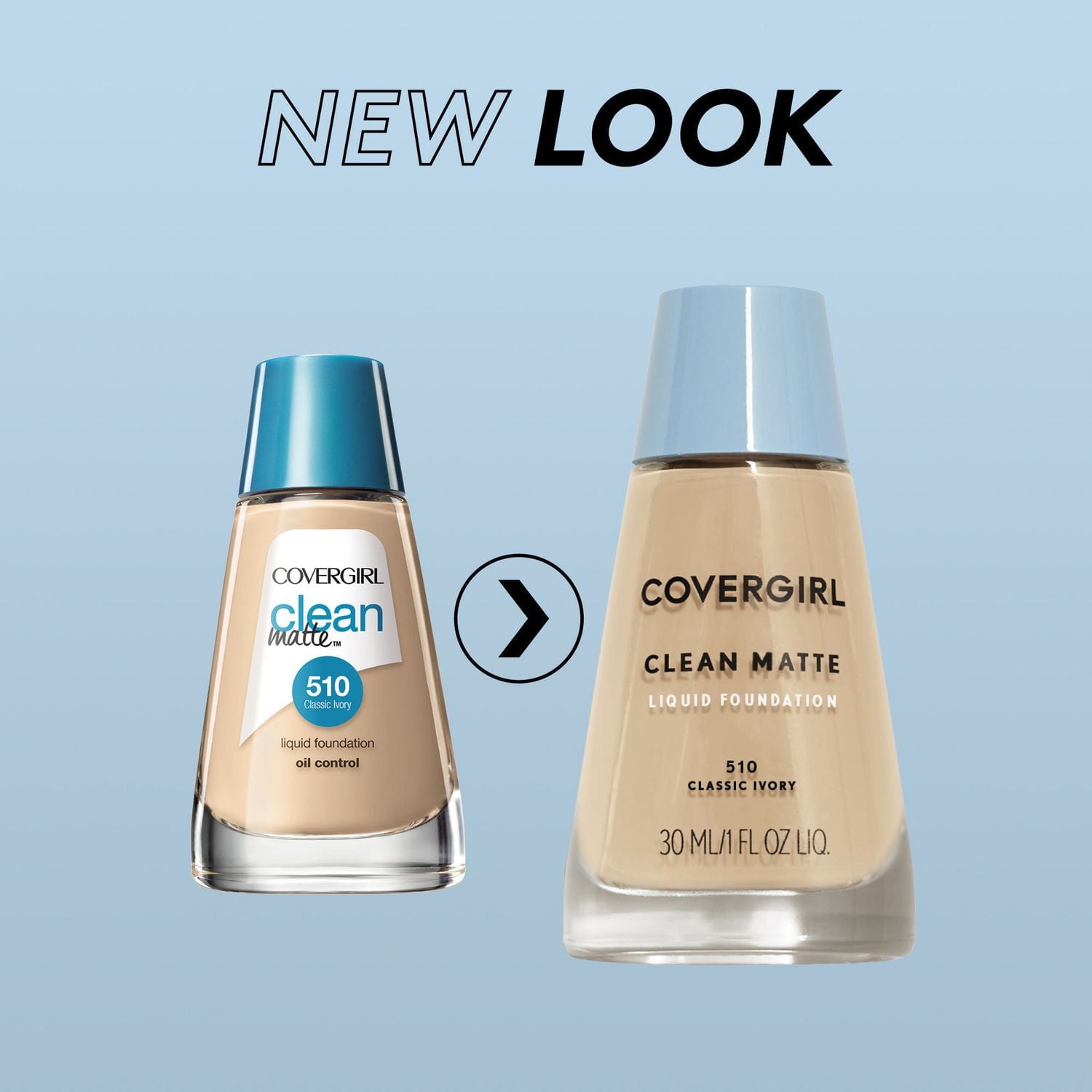COVERGIRL Clean Matte Liquid Foundation, Lightweight, breathable makeup, shine-free, oil control formula