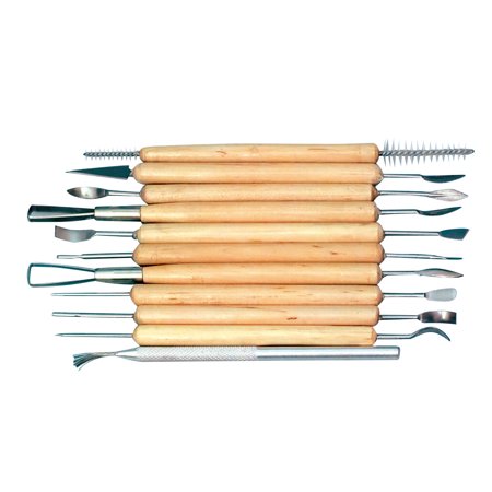 Jack Richeson Finishing Touch Clay Clean-Up Tool Set, Set of 11