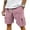 Pink, variant on ADSSDQ Men's Corduroy Cargo Shorts Elastic Waist Drawstring Casual Short Solid Loose Lightweight Summer Shorts with Multi Pockets Light Green XL
