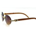 thumbnail image 4 of Sunglasses Men Hip Hop Diamond Rimless Gold Shades Brown Lens, 4 of 4